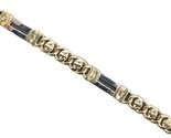 8&quot; Men&#39;s Bracelet 10kt Yellow and White Gold 381568 - £811.15 GBP