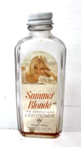 Clairol Summer Blonde Hair Dye Bottle 1960-70s Original Paper Label on Glass - £9.97 GBP