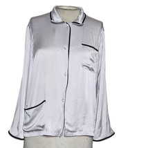 Morgan Lane Lavender Silk Pajama Top Size Small  - £35.05 GBP
