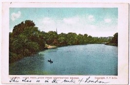 London England Postcard Hyde Park View From Serpentine Bridge Frankel Germany - £1.63 GBP