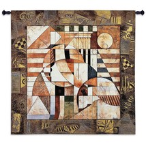 54x52 POINT OF REFERENCE Geometric Puzzle Contemporary Tapestry Wall Hanging - $183.15