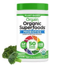 Orgain Organic Greens Powder + 50 Superfoods, Original - 1 Billion Probiotics fo - £27.40 GBP