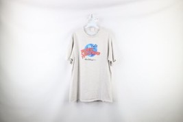 Vtg 90s Planet Hollywood Mens XL Spell Out Walt Disney World T-Shirt Gray USA - £31.12 GBP
