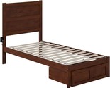 AFI NoHo Twin Bed with Foot Drawer in Walnut - $413.99
