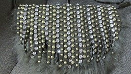 &quot;&quot;Rhinestones &amp; Studded Fringe On Faux Fur Body&quot;&quot; Purse - Nwt - Expressions Nyc - £23.08 GBP