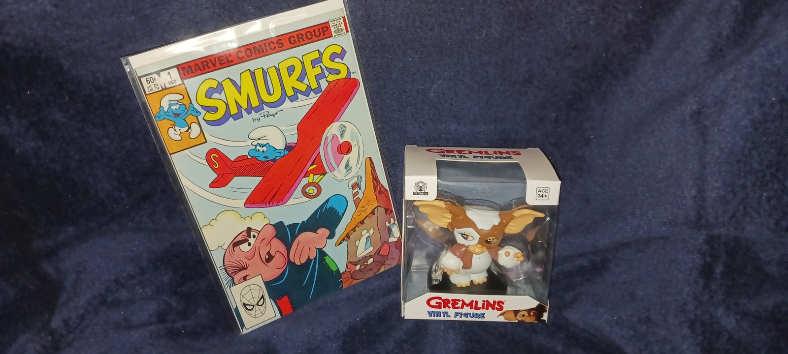 BRONZE MARVEL COVER / 1982 #1 SMURFS AND THE ORIGINAL MOGWY-THE GREMLINS... - $24.99