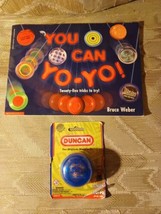 Duncan Imperial Yo-Yo Blue With You Can Yo-Yo 25 Trick Book By Bruce Weber  - £14.79 GBP