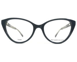 Kate Spade Eyeglasses Frames NOVALEE 807 Black Gray Cat Eye Full Rim 52-17-140 - £74.55 GBP