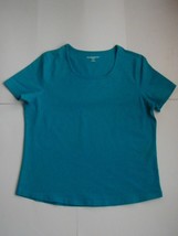Karen Scott Sport Short Sleeve Shirt Top Size L Large - $9.99