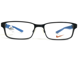 Nike Kids Eyeglasses Frames 5576 002 Black Blue Rectangular Full Rim 51-16-135 - £31.89 GBP
