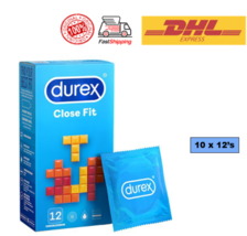 10 x 12pcs DUREX Close Fit For Firmer Hold Condom FREE EXPRESS SHIPPING - £151.32 GBP