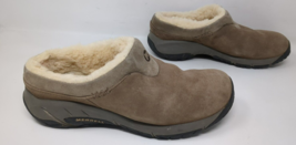 Merrell Shoes Women Size 9 Encore Ice Sherpa Lined Mules Clogs J66600 Leather - £31.64 GBP
