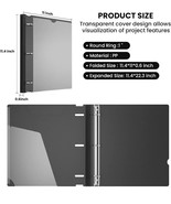Black Telescoping 3 Ring Binders -  1 inch, Flexible (8.5x11 Paper) - Parts Only - $7.81
