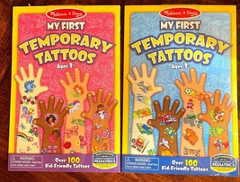 Melissa &amp; Doug (Lot of 2) &quot;My First Temporary Tattoos&quot; - £2.38 GBP