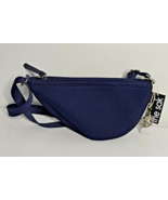 The Sak Tess Sling Crossbody Adjustable Navy Blue Woven Pebbled Medium P... - $59.99