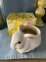Avon &quot;Bunny Ceramic Planter&quot; and Candle Holder Rabbit Vintage - £5.99 GBP