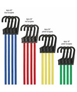 Bungee Cord 16 Pc Set Tie Downs Help Moving Storage Bag 18, 24, 32, 40 I... - £34.64 GBP