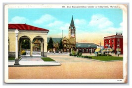 Transportation Center and Depot Cheyenne Wyoming WY UNP WB Postcard Y14 - £3.73 GBP