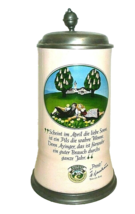 Ayinger Brewery Aying Couple on the Lawn 0.75L Lidded German Beer Stein - $39.50