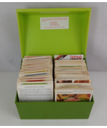 The Betty Crocker Recipe Card Library Two Tone Green Cookbook File Box - $19.79