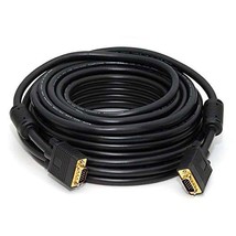 Monoprice 103572 50 ft Super VGA Male to Male CL2 Rated Cable with Ferri... - £13.37 GBP