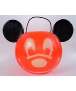 Disney Mickey Mouse Trick or Treat Pumpkin Halloween Candy Bucket Pail (A) - £16.73 GBP