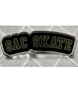 Vintage Sac Skate Plastic Lapel Pin Single Post Rubber Back - $13.82 CAD