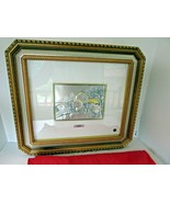 L. PESARESI CAMPAGNA | STERLING SILVER &amp; GOLD FRAMED ART WORK (Made in I... - $147.51