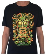 IDOL Maglietta Uomo Glow UV-Blacklight Neon Psychedelic Art Goa Festival... - $27.40