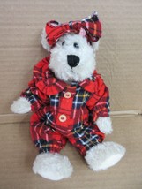 NOS Boyds Bears Desdemona 912075 Red Plaid Flannel Pajamas B84 E - £21.39 GBP