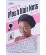 3 PIECES THIN FRENCH MESH INVISIBLE HAIR NETS FISH COOKING CAP SNOODS - £1.95 GBP