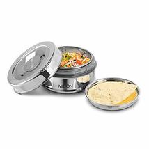 Milton Steel Snack Stainless Steel Tiffin, 480 ml, Steel Plain - $40.47