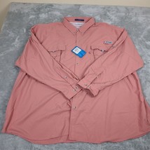 NWT Columbia Baham Long Sleeve Sorbet Button Down Shirt Mens Size 5XL Ca... - £23.86 GBP