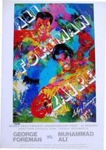 Leroy Neiman #d Bookplate &quot;Ali-Foreman Zaire&quot; Boxing Champions Fight Africa Art - £19.53 GBP