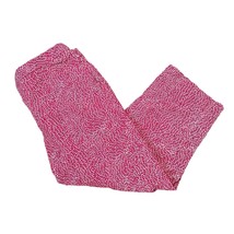 Coldwater Creek Capri Pants Size 10 Medium Pink White Cotton Spandex Chino Crop - £10.69 GBP