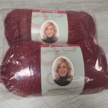 Premier Serenity Chunky Tweed Yarn x2 109yds Claret New Craft Crochet Knitting  - £4.77 GBP