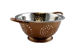 Stainless Steel Kitchen Colander Pasta Strainer Fruit Vegetable Rinse Bowl 3 Qt - £11.86 GBP