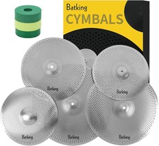 Practice With Cymbal Felt And A Sleeve With The Batking Low Volume Cymbal Pack, - £91.47 GBP