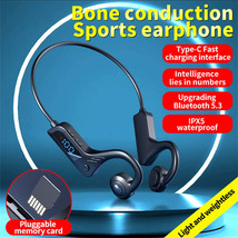 Bone Conduction Bluetooth Earphones Wireless Headset Sports Headphone Waterproof - £22.92 GBP