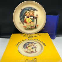Mj Hummel Goebel Collectors Plate West Germany W Anniversary Stormy Weather 1975 - $29.65