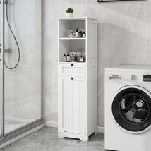 White Tilt-Out Laundry Sorter Cabinet with Drawer - Single Compartment - $2,725.53 MXN