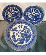 Vintage Ceramic Plates - Blue Willow -  JAPAN - $16.48