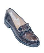 AK ANNE KLEIN IFlex Women&#39;s Shoes Bronze Patent Leather Loafers Flats Si... - $35.99