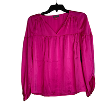 Vince Camuto Top Blouse Size XS Pink Pullover Polyester Shirt Womens Pol... - £15.56 GBP