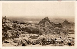 RPPC The Badlands of South Dakota Rise Studio Photo 1929 Postcard Y7 - £10.31 GBP