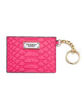 Bnwts Victoria&#39;s Secret Pink Card Case With Key Ring - £23.80 GBP