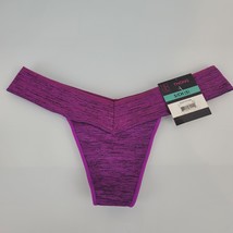 NOBO No Boundaries Purple-Pink Sparkle Thong Panties S Small 5 NEW - $9.85