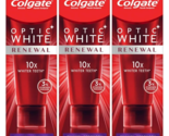 Colgate Optic White Renewal Enamel Strength Toothpaste 3oz EXP09/25 3 Pack - $17.85