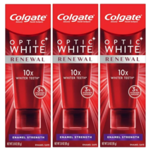 Colgate Optic White Renewal Enamel Strength Toothpaste 3oz EXP09/25 3 Pack - £14.30 GBP