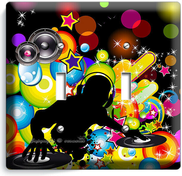 Primary image for NIGHT CLUB RAP HIP HOP DANCE DJ 2 GANG LIGHT SWITCH PLATE MUSIC STUDIO ART DECOR